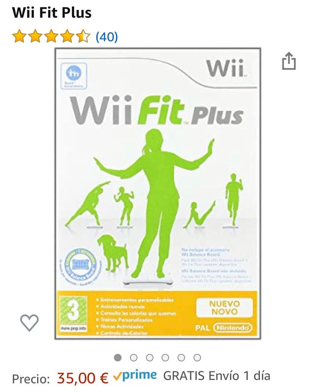 Wii consola negra + wii fit plus