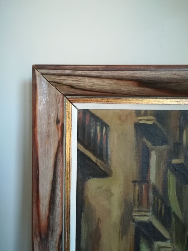 CUADRO ÓLEO DE EL BORN BARCELONA