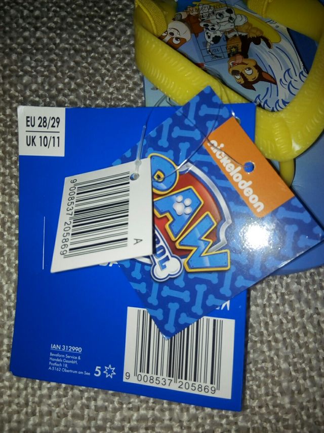 Chancla Patrulla Canina 28/29. Estrenar