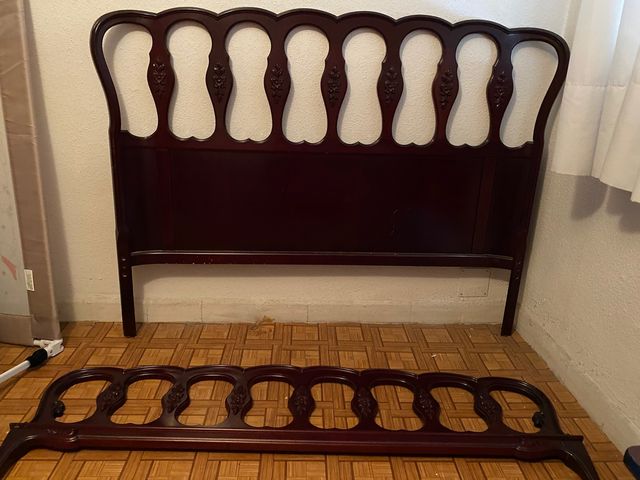 Cabecero y piecero cama 1.35 cm estilo inglés