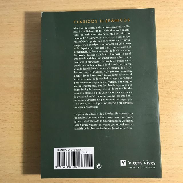 Misericordia de Benito Pérez Gladós