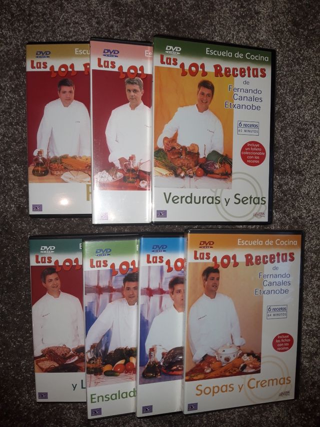LOTE DVDS RECETAS DE COCINA