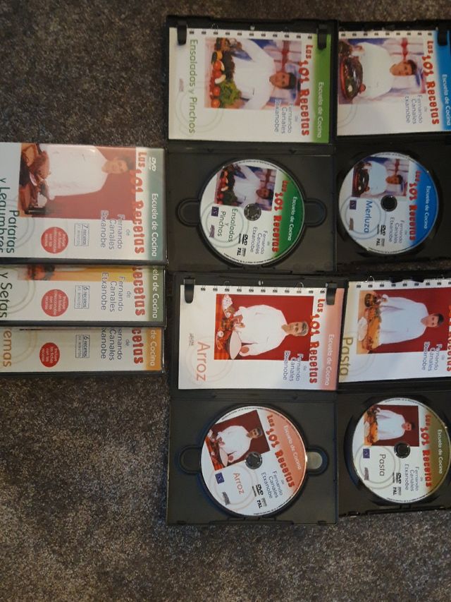 LOTE DVDS RECETAS DE COCINA