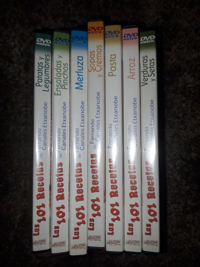 LOTE DVDS RECETAS DE COCINA