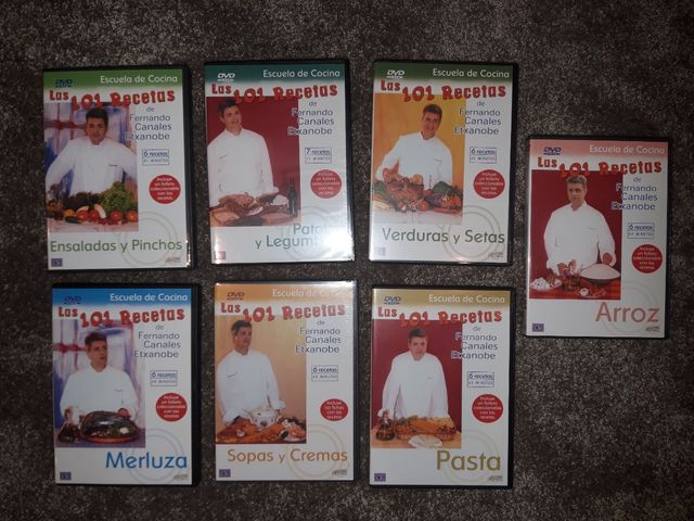 LOTE DVDS RECETAS DE COCINA