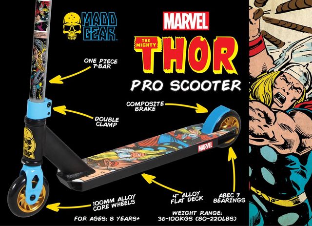 Scooter patinete freestyle Madd Gear MGP Marvel