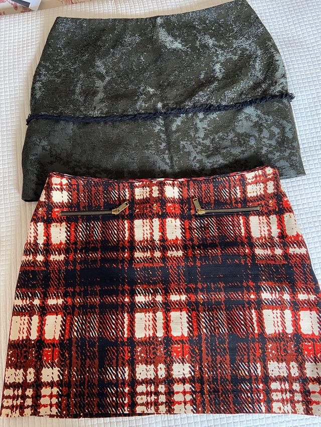 Lote 2 faldas minifaldas Sfera NUEVAS L