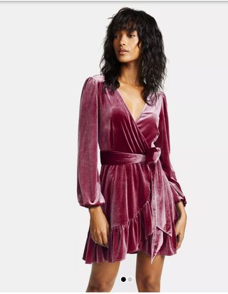 Vestido terciopelo granate de segunda mano por 20 EUR en Vitoria-Gasteiz en  WALLAPOP
