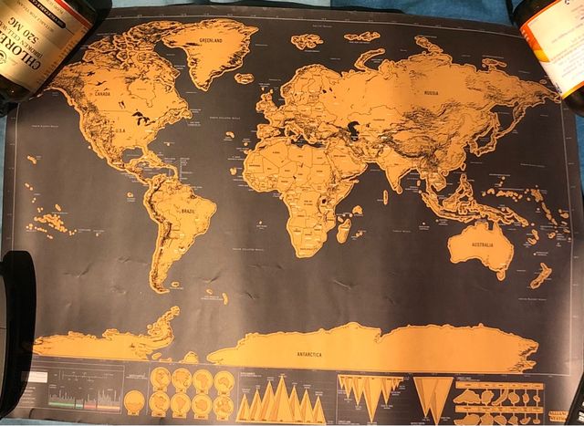 Mapamundi para rascar