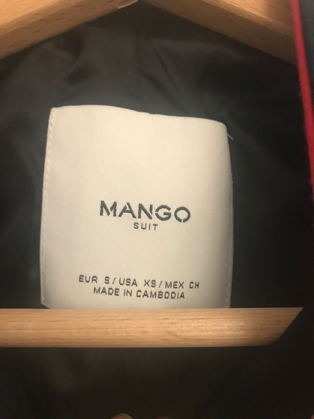 Abrigo azul marino tipo casaca