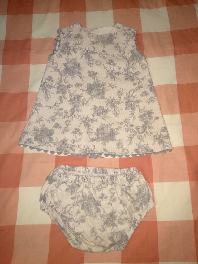 Vestido Piqué T. 12 meses