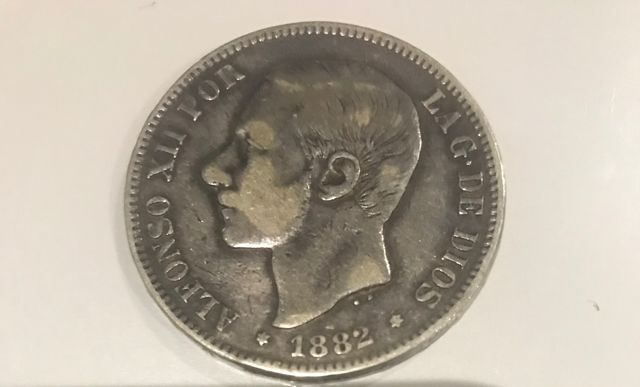 Moneda 5 pesetas 1882