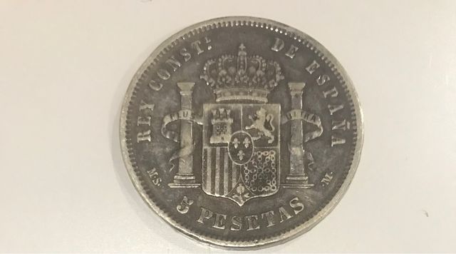 Moneda 5 pesetas 1882