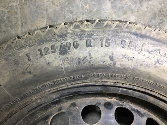 RUEDA DE REPUESTO DE BMW E36 SIN USO