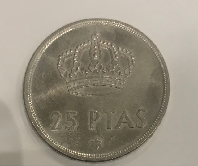 Moneda 25 ptas 1975