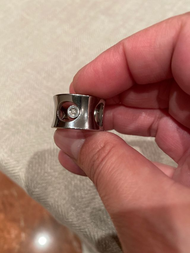 Anillo acero marca Morellato diamante