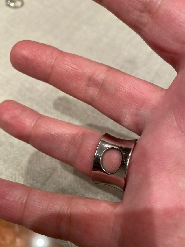 Anillo acero marca Morellato diamante