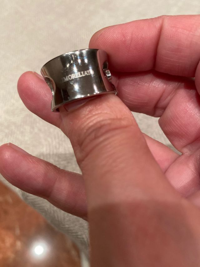 Anillo acero marca Morellato diamante