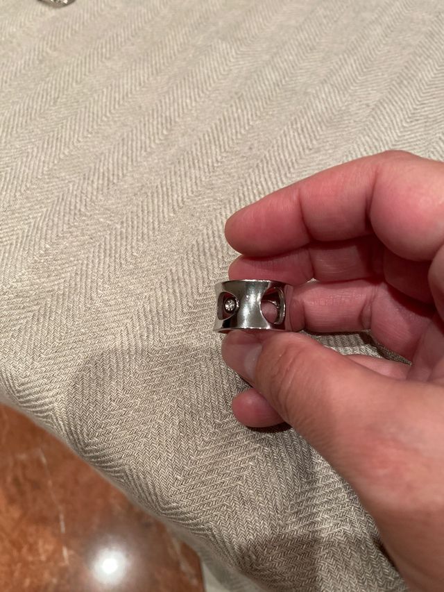 Anillo acero marca Morellato diamante