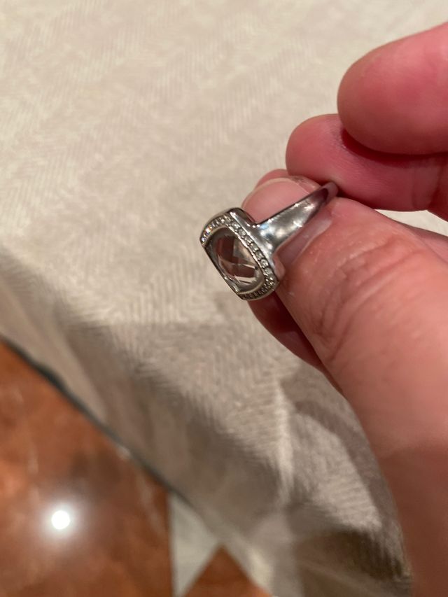 Anillo acero morellato