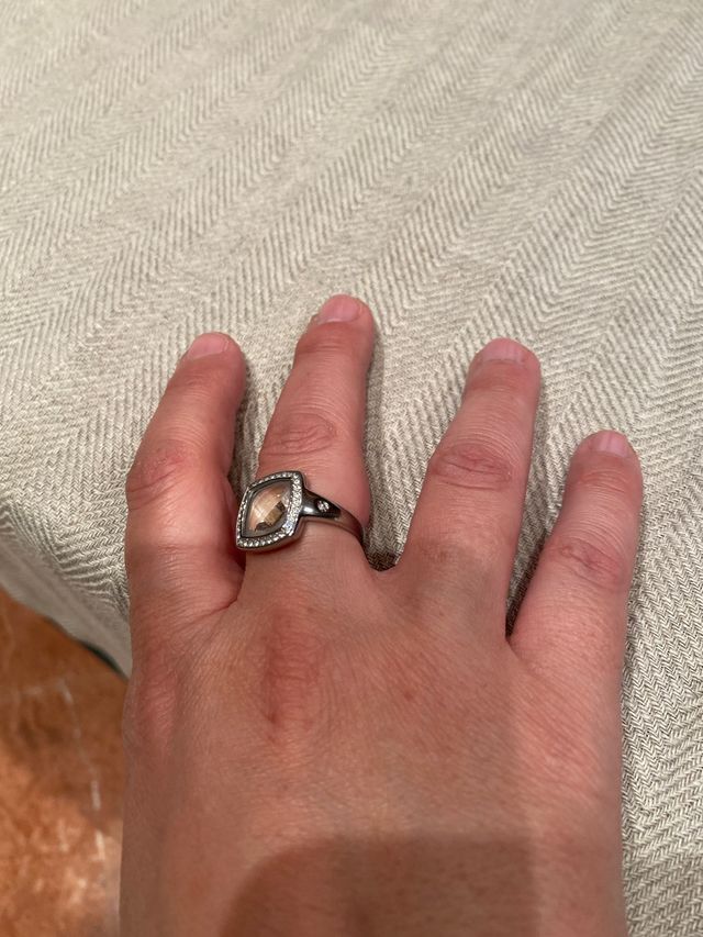 Anillo acero morellato