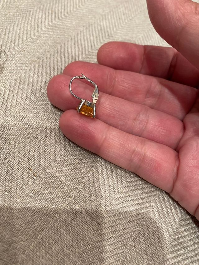 Pendientes plata agatha