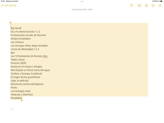 Películas infantiles en perfecto estado