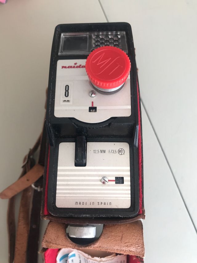 Cámara de filmar antigua 8mm Raida años 70