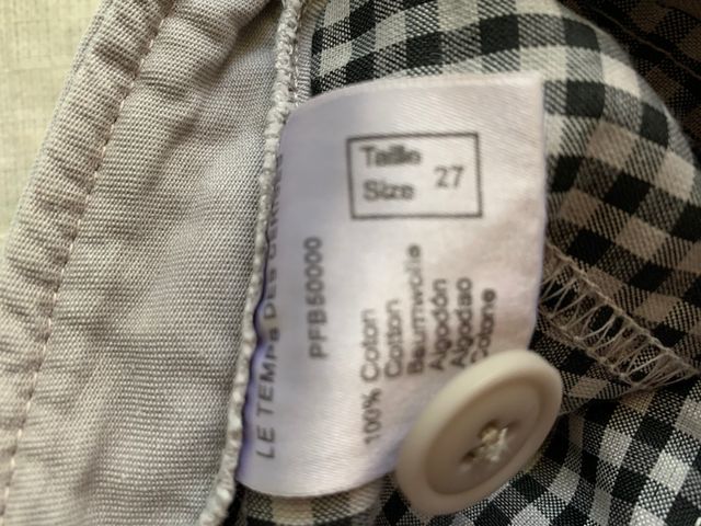 Pantalon cuadros zara