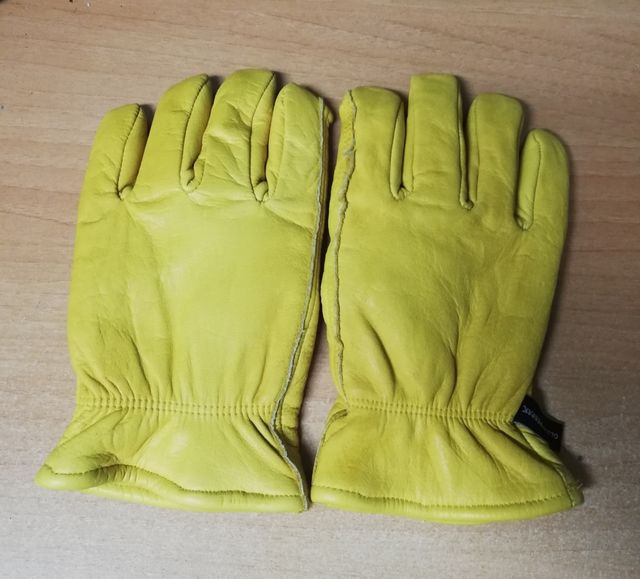 con doble capa de invierno HPHST C432CW de montaje resistentes al aceite para jardiner/ía t/érmicos Guantes de trabajo para hombre y mujer rojo y negro impermeables