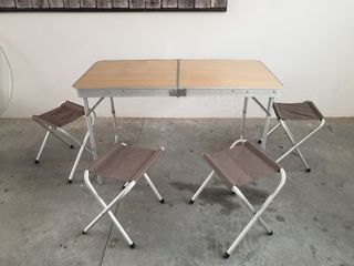 mesa plegable con sillas dentro para camping aki mesa plegable con sillas dentro para camping aki