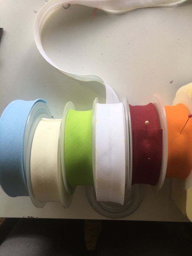 Bies y cinta fantasía, cinta organza, cinta raso