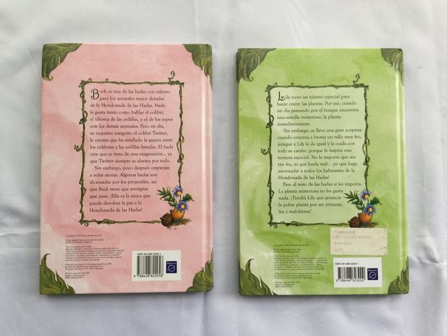 2 libros,literatura infantil de la collecion Hadas
