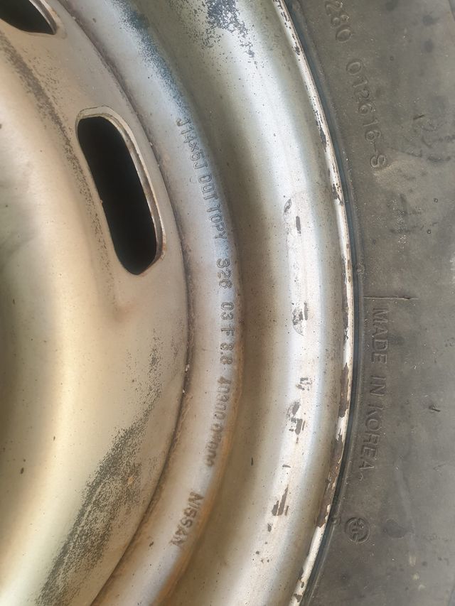 Rueda Llanta nissan 14"
