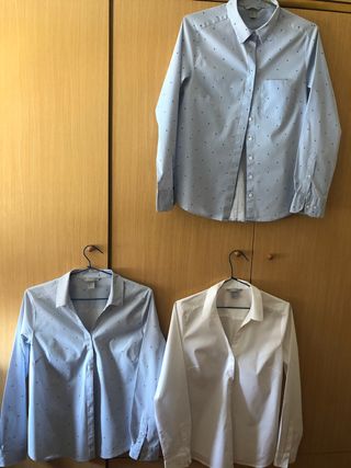 Lote de 3 camisas mujer H&M, manga larga. de segunda Lote de 3 camisas mujer H&M, manga larga. de segunda