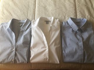 Lote de 3 camisas mujer H&M, manga larga. de segunda Lote de 3 camisas mujer H&M, manga larga. de segunda