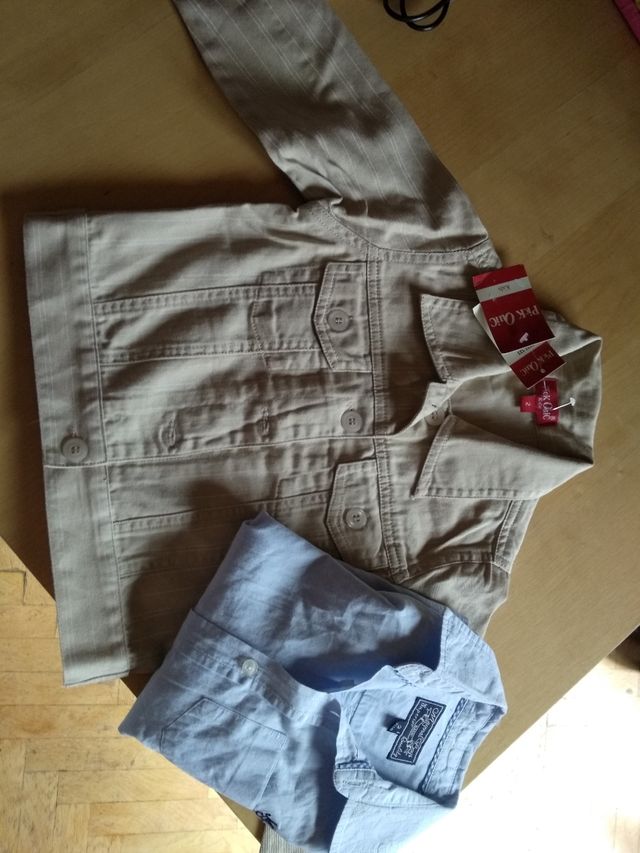 cazadora +camisa niño .