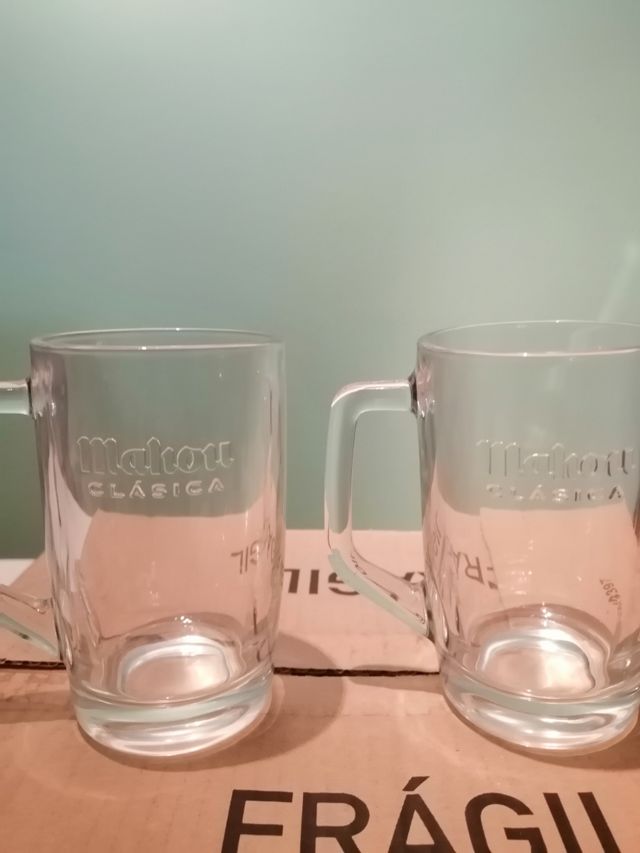 Jarras de cerveza Mahou 25cl