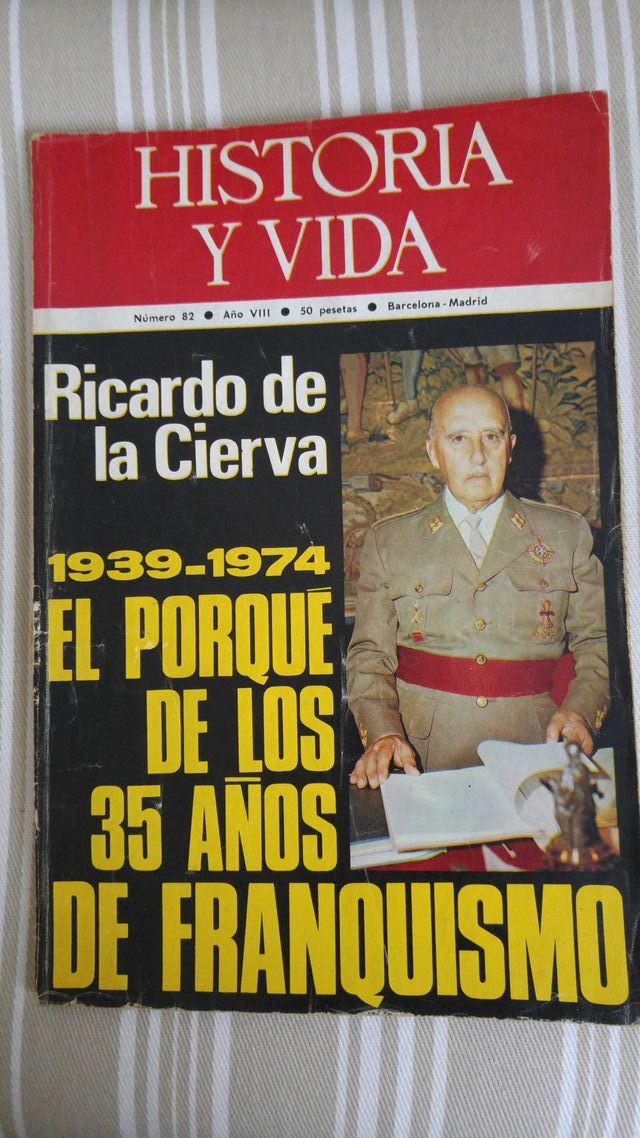10 Número de la Revista Historia Y Vida 1973-1976