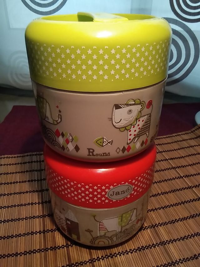 Termos Jané para papilla. Pack de 2uds 8€.
