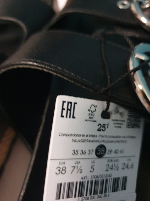 Sandalias plataforma hebillas Breshka Talla 38