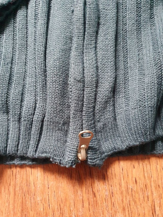 Chaqueta Azul Cerceta Unisex Doble Cremallera Punt