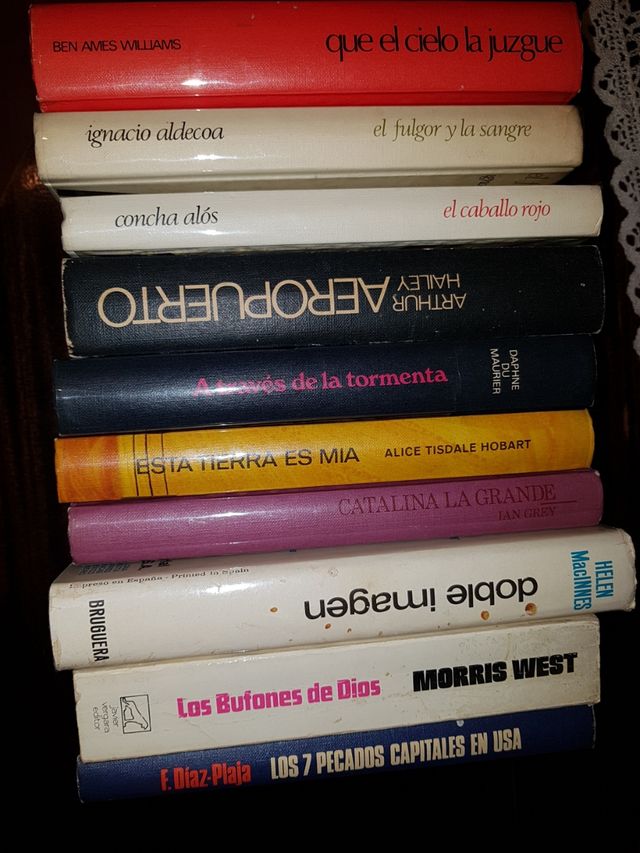 7 libros a 5 €. individuales a 1 €