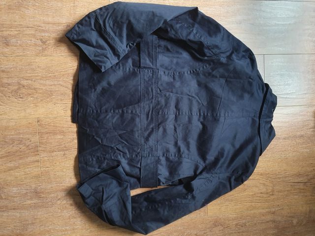 Gabardina Chaqueta Ligera Cruzada Azul Marino