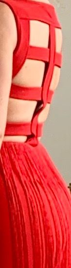 Súper Vestido Rojo de Flecos