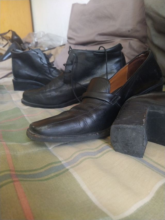 Zapatos de piel n°37 y 38 mujer casi nuevos