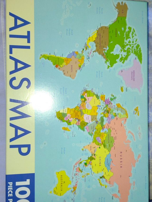 Nuevo puzzle mapa mundi 1000piezas