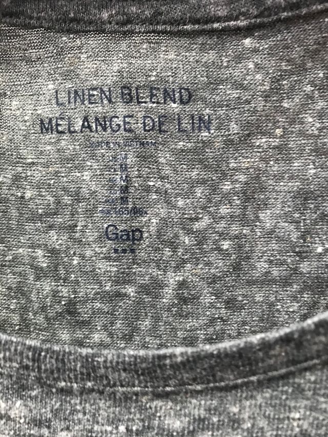 Camiseta Gap. Nueva. Mujer M. Lino.