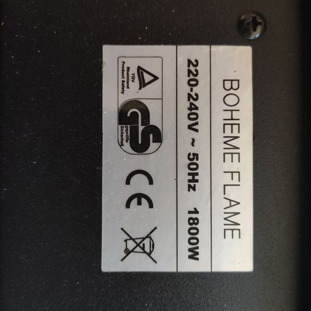 Chimenea eléctrica Lufthous Boheme Flame