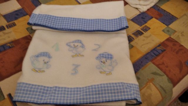 sabana afelpada para cuna